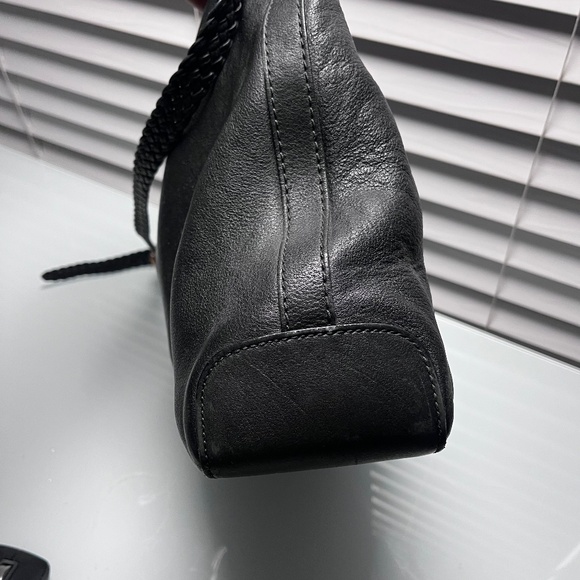 Gucci Black Leather Hobo Bag w/ Braided Strap & Tassels | Authentic - Picture 6 of 11